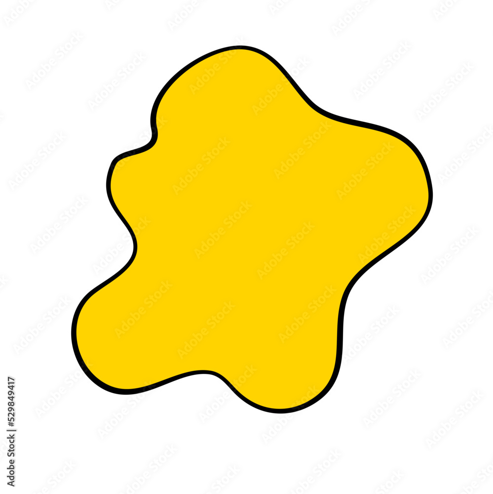 Modern Irregular Line Blob Shape Modern Irregular Line Blob Shape
