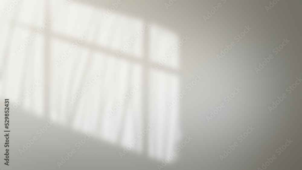 Abstract light and windows shadow background with palm leaf shadow, wallpaper illustration