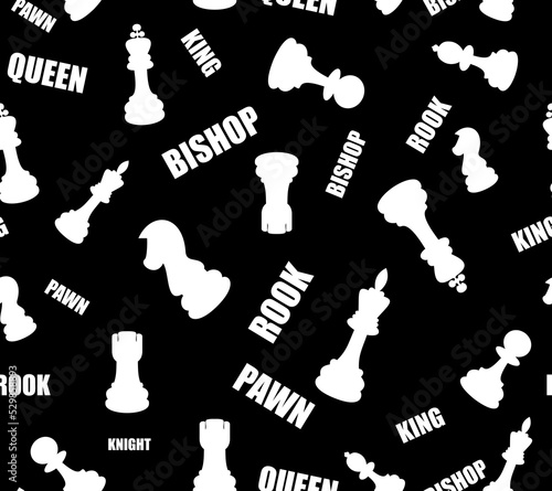 Seamless vector pattern with chess