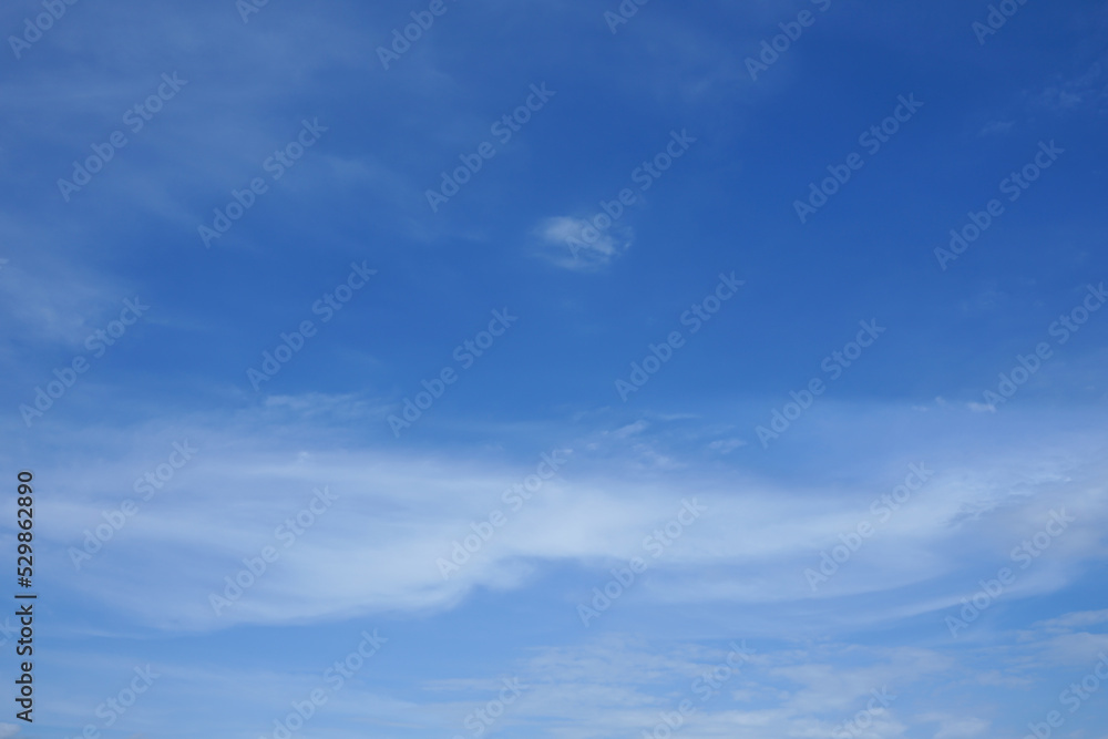white clouds scattered in the sky,fluffy, puffy white clouds in a bright blue sky
