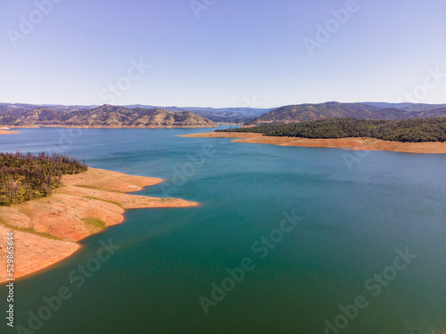 Oroville Lake, CA in the summer of 2022 photo