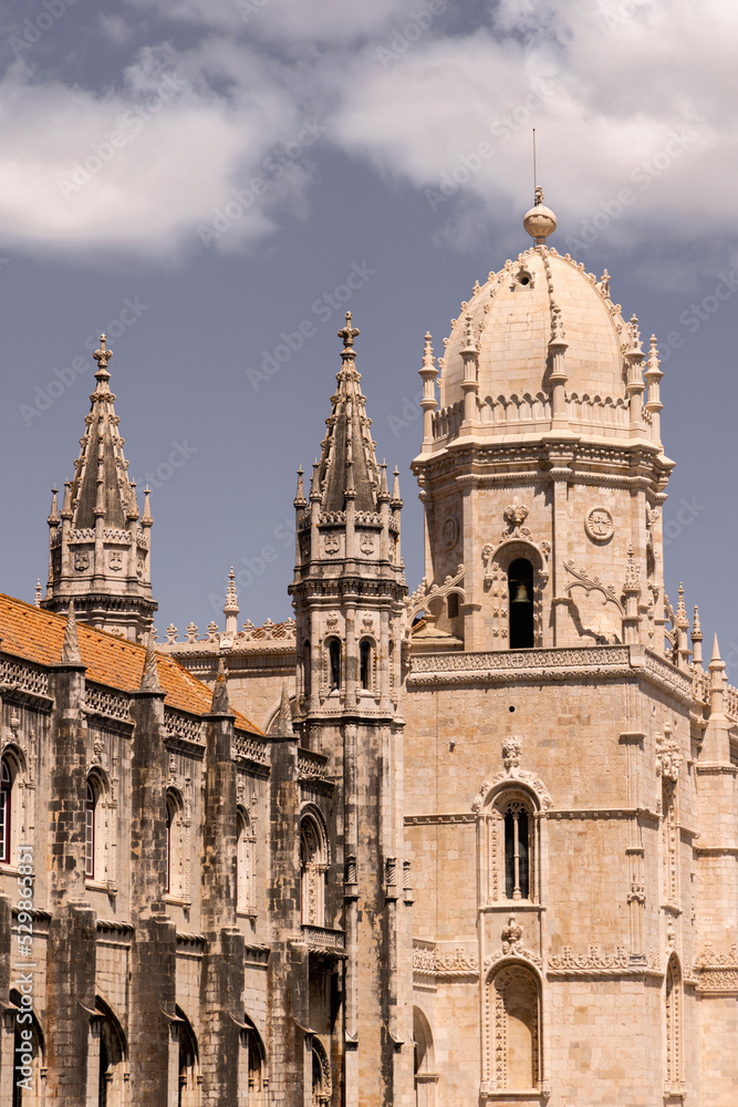 Jerónimos Monastery, Mosteiro dos Jerónimos in Belém, Lisbon, the capital of Portugal. UNESCO World Heritage Site.