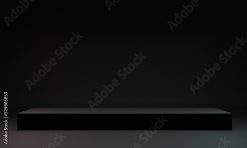  3d background products display Black podium scene