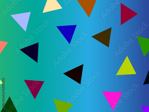Light blue mixed green vector blur background. Gradient illustration in abstract style with colorful triangle motif. Modern design for banners, wallpapers and more