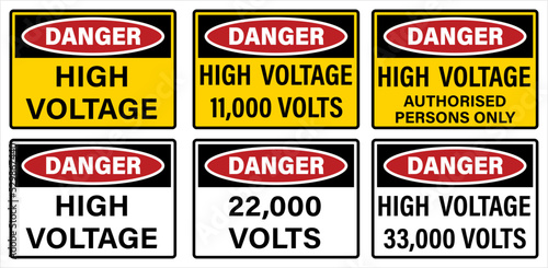 Danger High Voltage Sign M_2209001