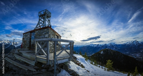 Meteorological observation station at the top of Sanson Peak photo