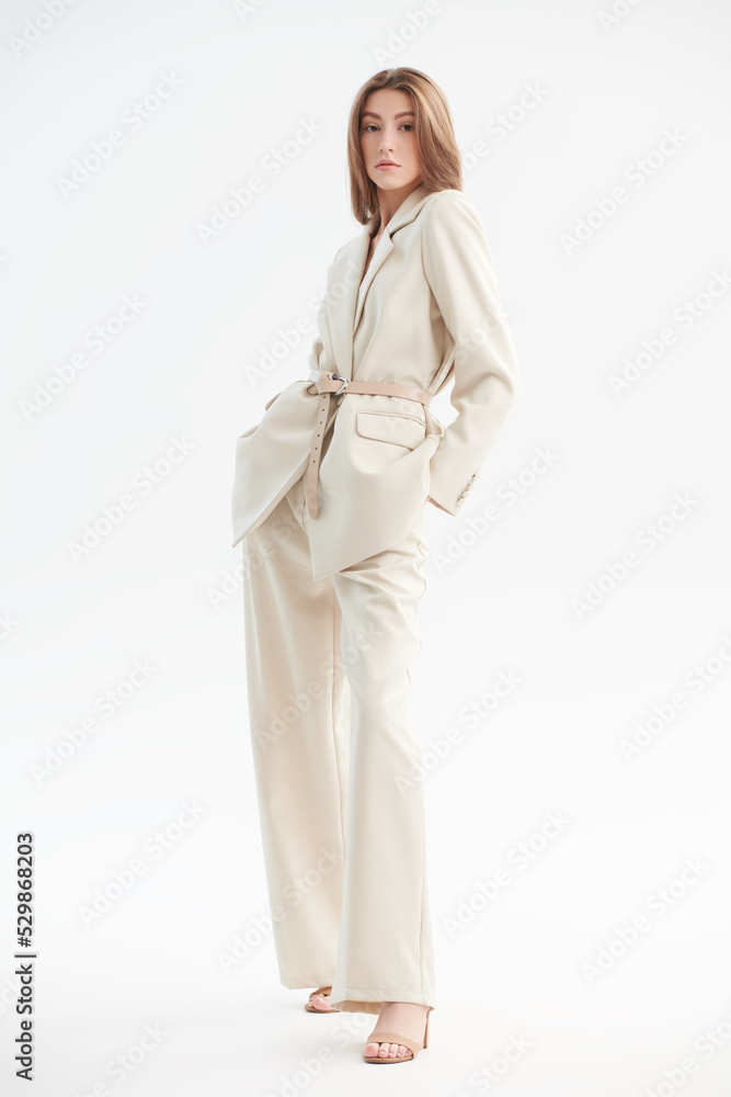girl in elegant pantsuit girl in elegant pantsuit