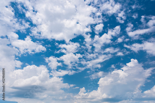 Beautiful clouds with the blue sky background