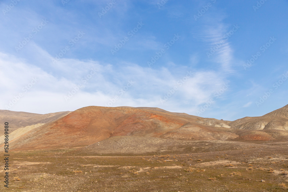 Fototapeta premium Garnet mountains of Khizi. Azerbaijan.