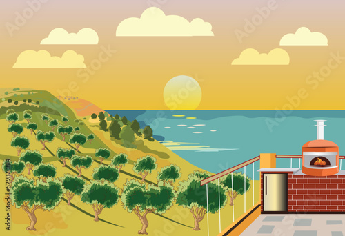 illustration of a landscape