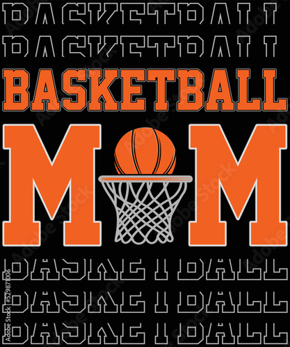 Basketball Mom Mother’s Day t-shirt design.