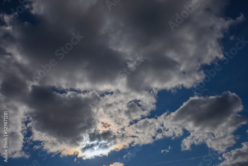 Sky landscape with a string of clouds 1