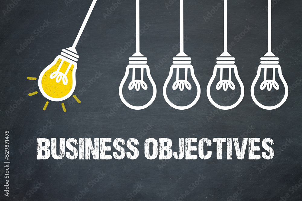 Fototapeta premium Business Objectives