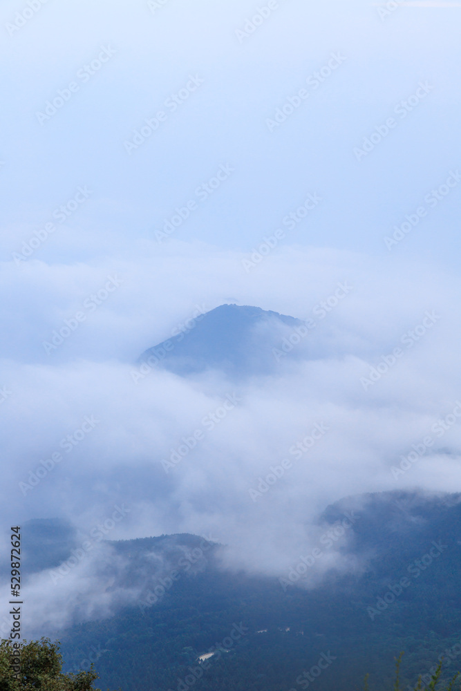 cloud sea of baihua mountain of Beijing China cloud sea of baihua mountain of Beijing China