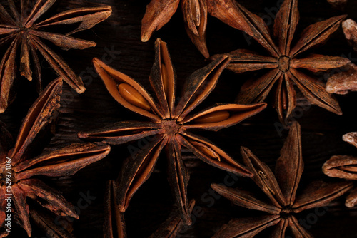 Star anise close up detail