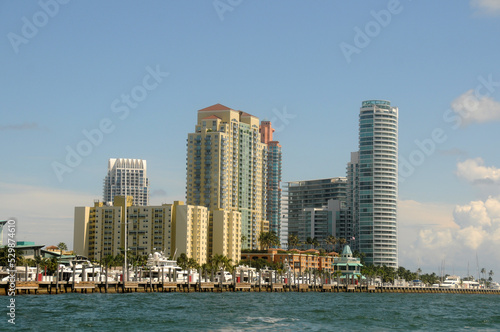 Miami Beach waterfront skyline © icholakov