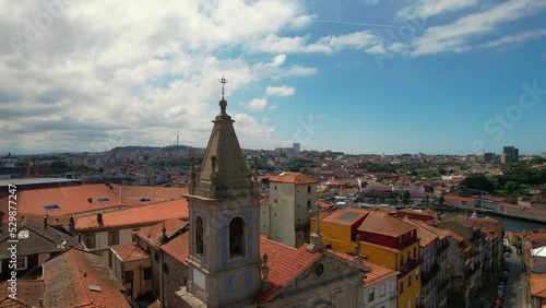 Wallpaper Mural Aerial view of Church of Sao Jose das Taipas at sunny day, Tipycal Porto city center, Portugal Torontodigital.ca
