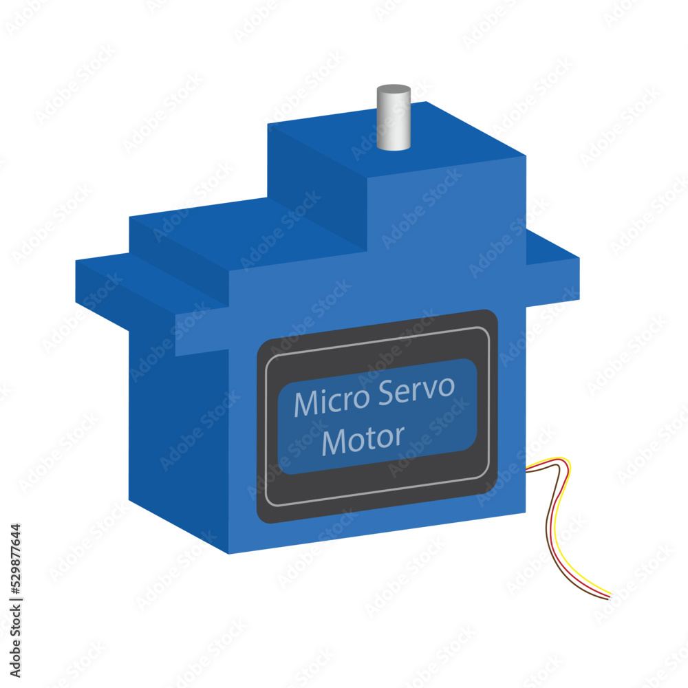 3d servo motor Stock Vector | Adobe Stock