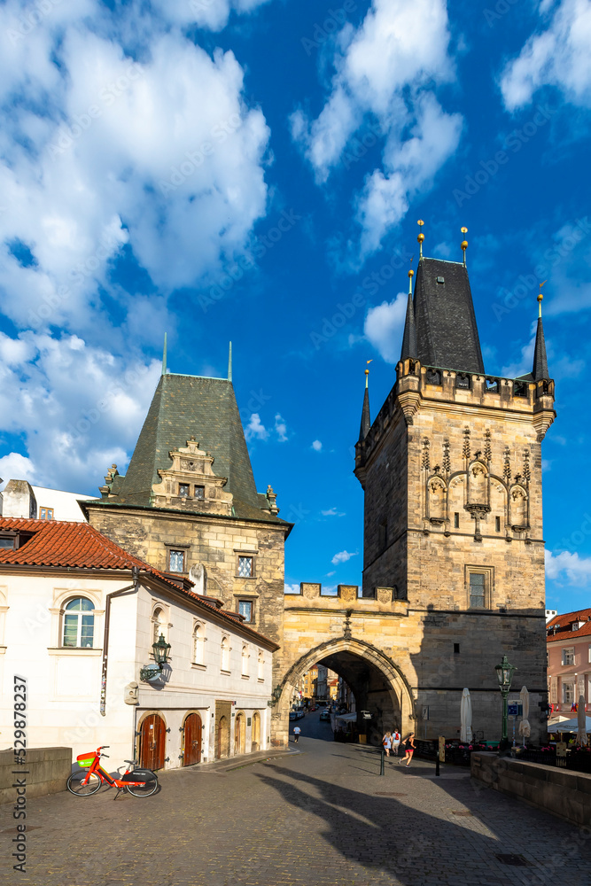 Fototapeta premium Mostecka Street view in Prague City