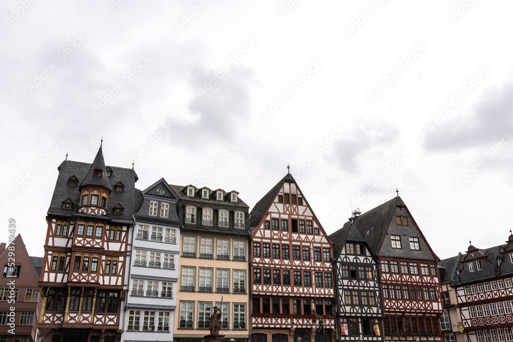 Fototapeta premium Traditional historic buildings in the town center of Frankfurt.