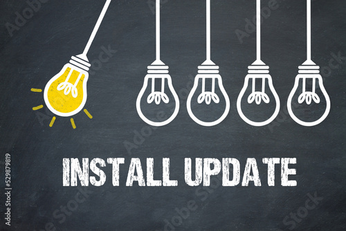 Obraz na płótnie Install Update 
