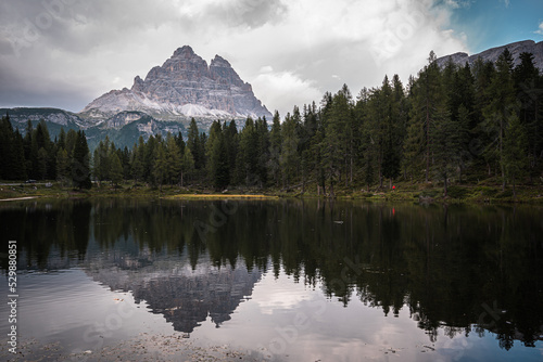 Mountains, forest and landscape of the Dolomites in South Tyrol, Italy