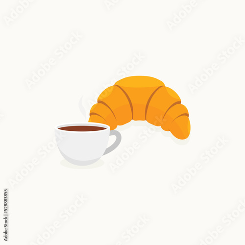 Croissant and cafe.