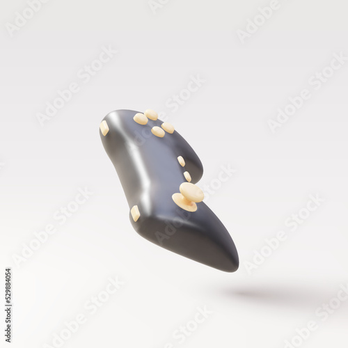 3d Realistic  gamepad isolated on grey background. Vector illustration.