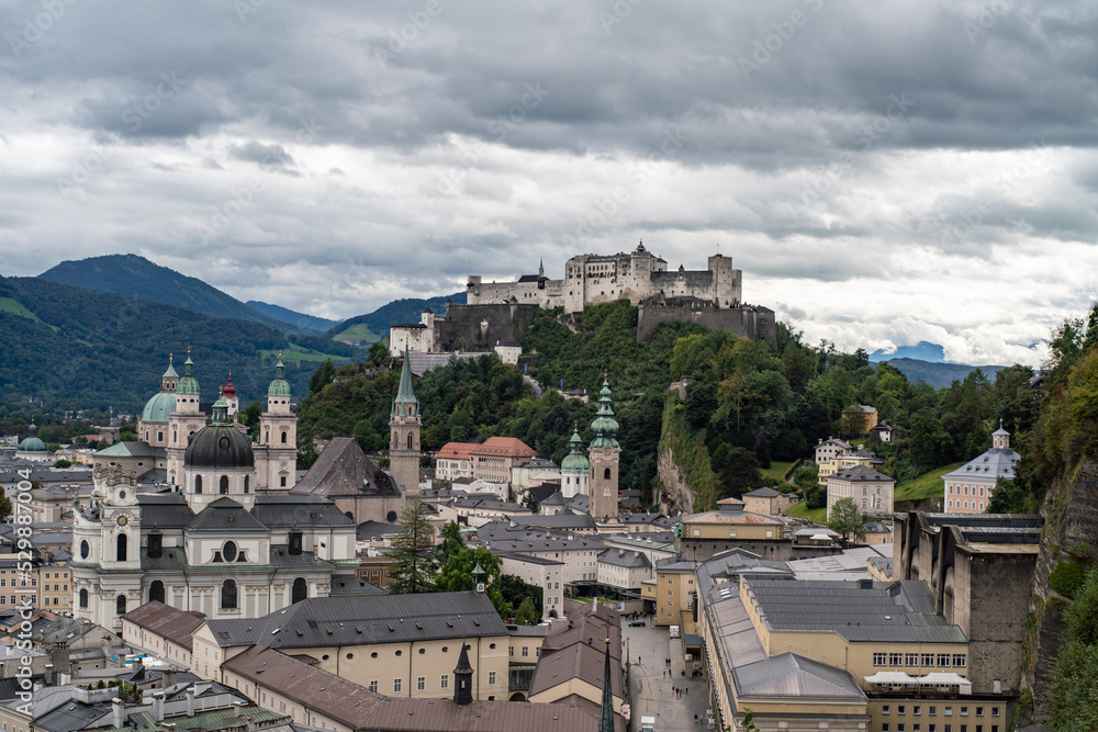 Salzburg medival castle in autumn