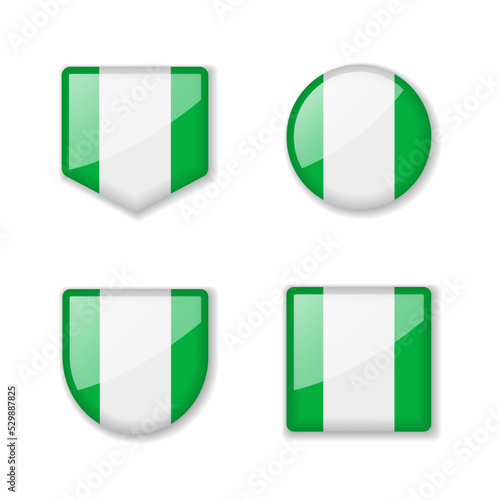 Flags of Nigeria - glossy collection. Free Download Flags of Nigeria - glossy collection. - GFXLoad