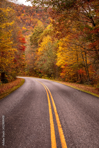 Fall Drive Along the Blue Ridgeway Parkway © Teri