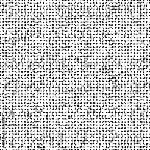 Black squares random pattern background. Abstract halftone. Vector illustration.