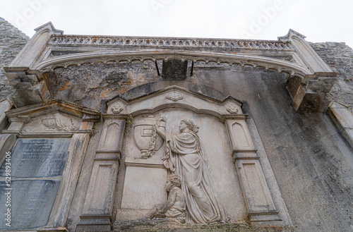 Killarney Muckross Abbey. Founded for the Observatine Franciscans about 1448.  one of the major ecclesiastical sites, found in the Kound in the Killarney National Park, County Kerry, Ireland. photo