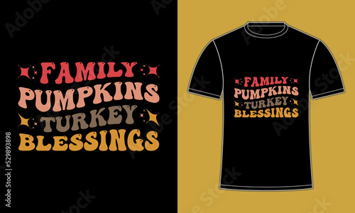 Happy Thankful Thanksgiving T Shirt design photo