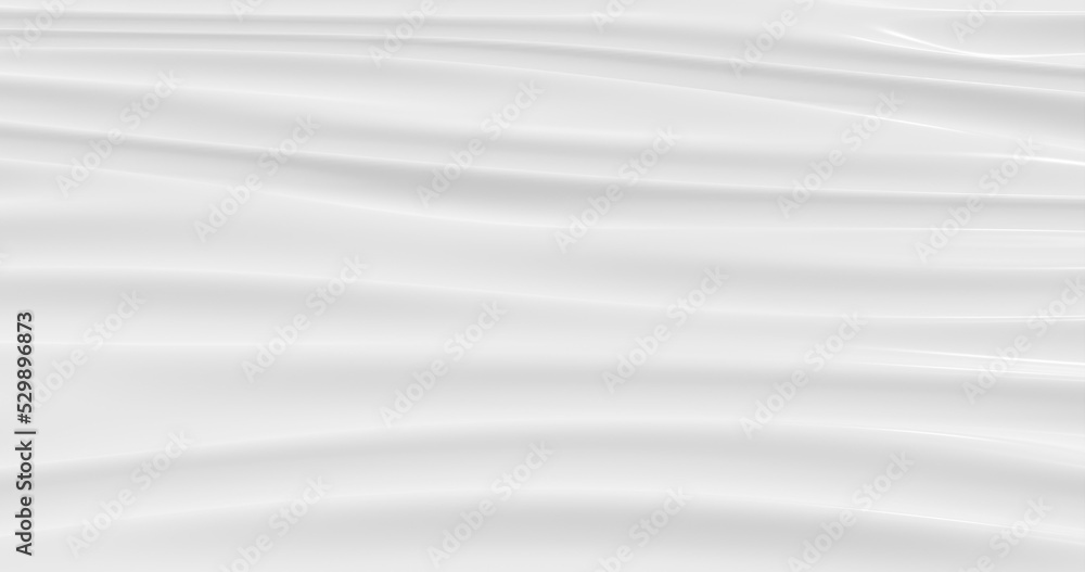 Obraz premium White cloth satin texture background. 3d rendering.