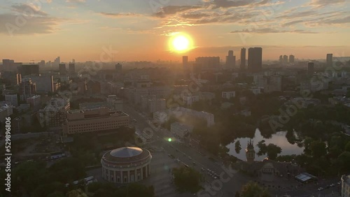 Timelapse on the roof in Moscow