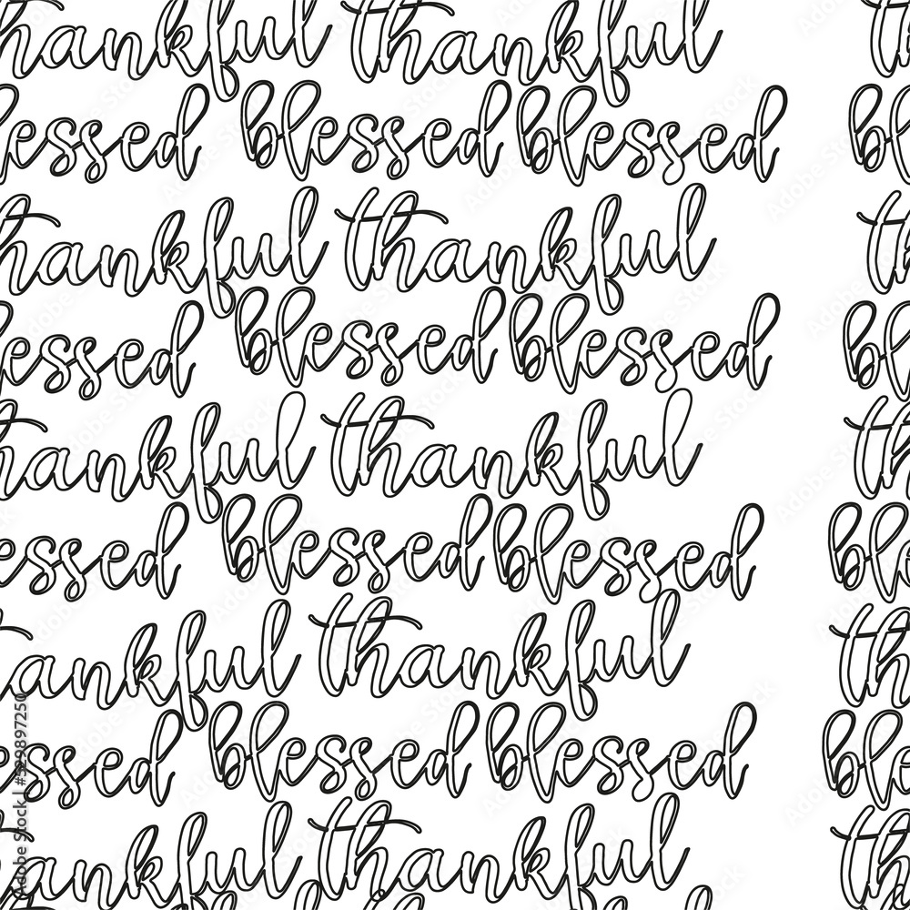Pattern of texture handwritten font with a ballpoint pen. Illustration of handwriting for print and drawing for wrapping paper.