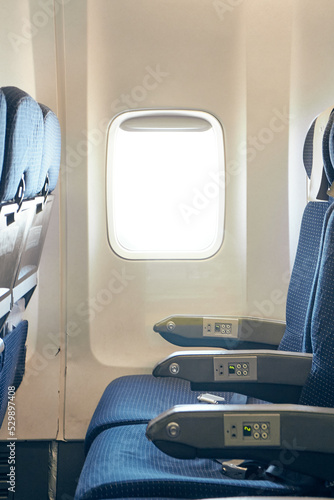 plane sits view before takeoff to vacation 