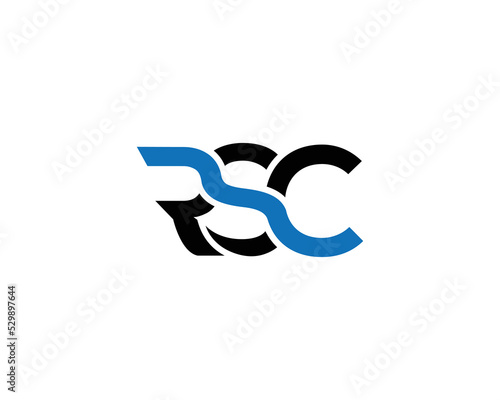 Initial RSC Letter Logo Vector Template Design Element. photo
