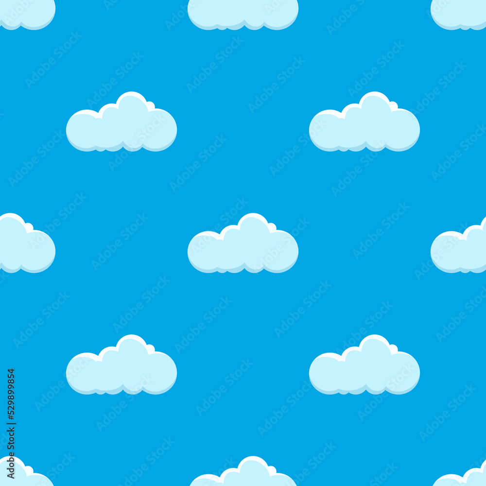 Seamless background with clouds Seamless background with clouds