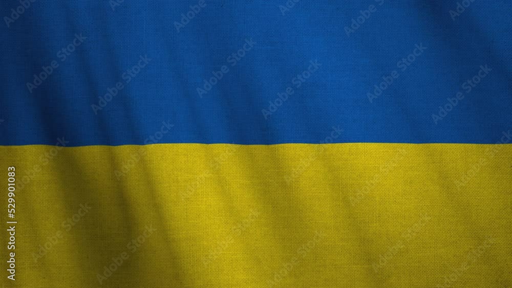 The Ukrainian flag with a fabric texture flutters in the wind. 4K video of the State flag of Ukraine. yellow blue flag The Ukrainian flag with a fabric texture flutters in the wind. 4K video of the State flag of Ukraine. yellow blue flag