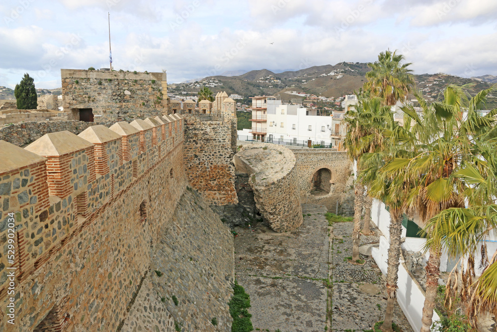 Almunecar Castle and town , Spain	