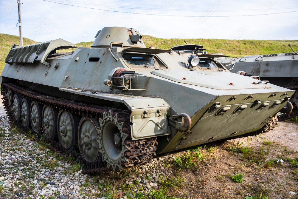 Kaunas Lithuania 20220909 The MTLB is a Soviet multipurpose, fully