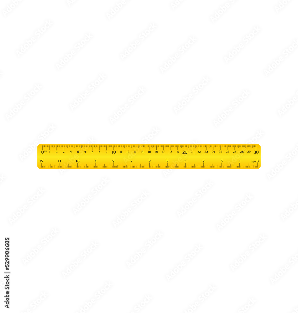 Ruler, isolated icon pictogram on a white background. Vector illustration.