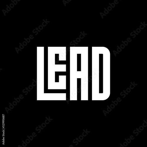 lead leader logo design illustration isolated black background