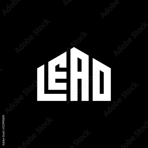 lead leader logo design illustration isolated black background