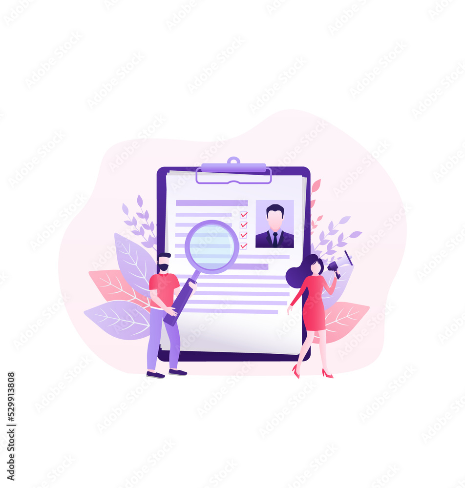 Resume people in flat style. Mobile app application. Flat isometric vector illustration. Laptop screen. Vector data. Resume people in flat style. Mobile app application. Flat isometric vector illustration. Laptop screen. Vector data.
