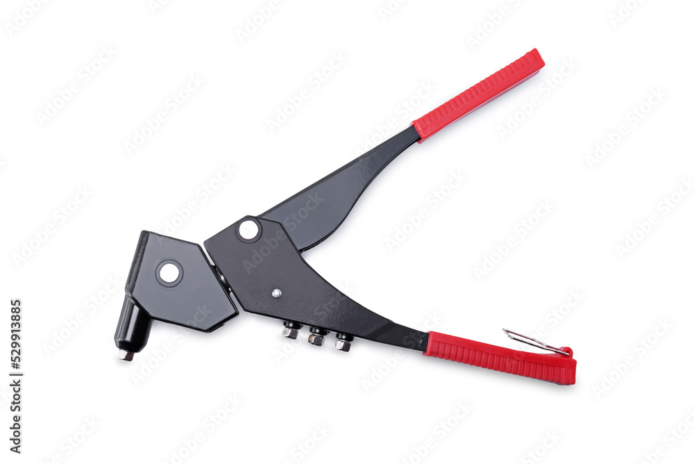 Riveter tool on a white isolated background Riveter tool on a white isolated background