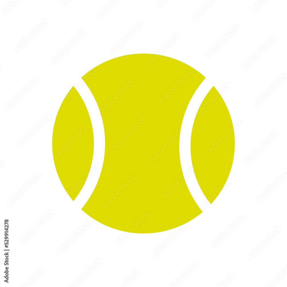 Yellow tennis ball. Ball graphic design. Vector illustration. Stock image. Yellow tennis ball. Ball graphic design. Vector illustration. Stock image.
