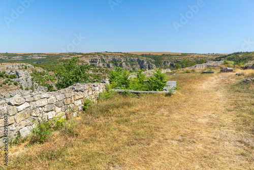 Ruins of medieval fortificated city of Cherven, Bulgaria